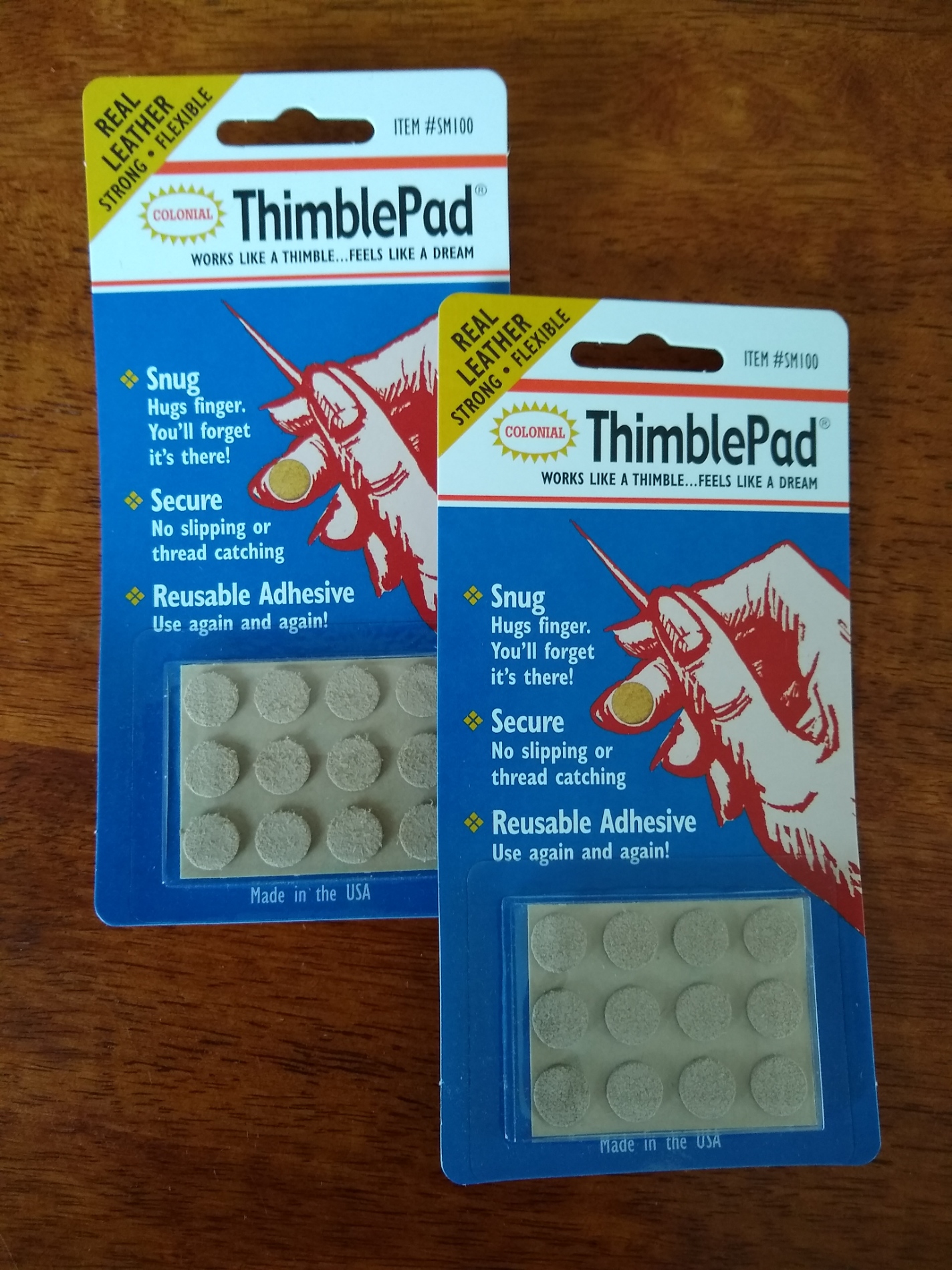 Colonial Needle Thimble It Finger Pad, Beige - 64 count
